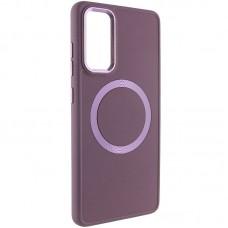 TPU чохол Bonbon Metal Style with MagSafe для Samsung Galaxy S23 FE Бордовий / Plum