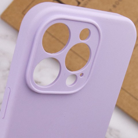 Чохол Silicone Case Full Camera Protective (AA) NO LOGO для Apple iPhone 13 Pro (6.1") Бузковий / Lilac