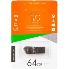 Флеш-драйв 3.0 USB Flash Drive T&G 114 Metal Series 64GB Чорний