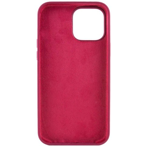 Чохол Silicone Case Full Protective (AA) NO LOGO для Apple iPhone 14 Pro Max (6.7") Бордовий / Maroon