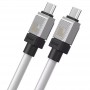 Дата кабель Baseus CoolPlay Series Type-C to Type-C 100W (1m) (CAKW00020) White