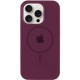 Чохол Silicone Case Full Protective (AA) with MagSafe для Apple iPhone 13 Pro (6.1") Бордовий / Plum