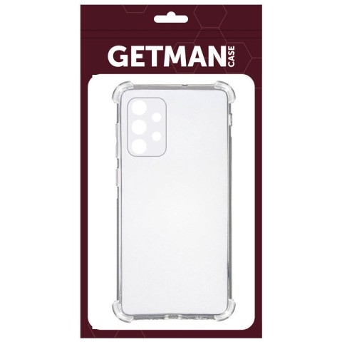 TPU чохол GETMAN Ease logo посилені кути Full Camera для Samsung Galaxy A52 4G / A52 5G / A52s Безбарвний (прозорий)