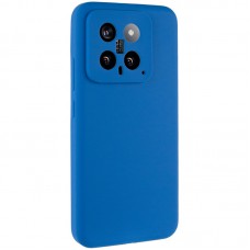 Чохол Silicone Cover Lakshmi Full Camera (AA) для Xiaomi 14 Синій / Navy Blue