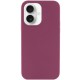 Чохол Silicone Case Full Protective (AA) NO LOGO для Apple iPhone 16 Plus (6.7") Бордовий / Plum