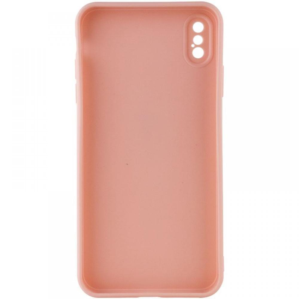 Силіконовий чохол Candy Full Camera для Apple iPhone XS Max (6.5") Рожевий / Pink Sand