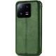 Шкіряний чохол книжка GETMAN Cubic (PU) для Xiaomi 13 Зелений