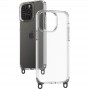 Чохол TPU Transparent with Straps для Apple iPhone 15 Pro Max (6.7") Orange / White