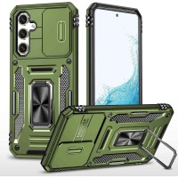 Ударостійкий чохол Camshield Army Ring для Samsung Galaxy S25+ / S24+ Оливковий / Army Green
