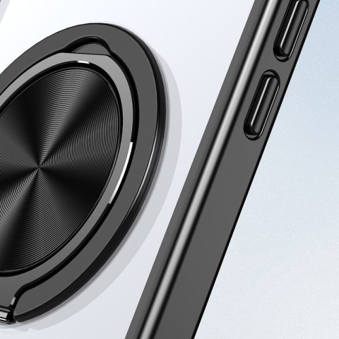 TPU+PC чохол Metal Ring with MagSafe для Apple iPhone 13 Pro Max (6.7") / 12 Pro Max (6.7") Чорний