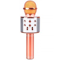 Караоке Мікрофон-колонка WS858 Rose Gold