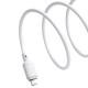 Дата кабель Baseus Silky Series OS Fast Charging USB to Lightning 2.4A (1m) (P1037770) Moon White