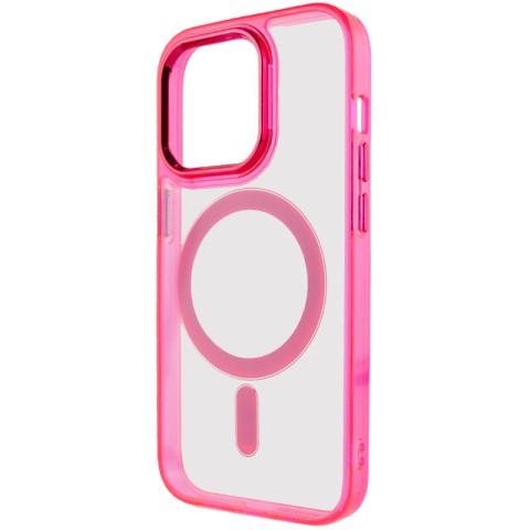 Чохол TPU Iris with MagSafe для Apple iPhone 14 Pro (6.1") Малиновий