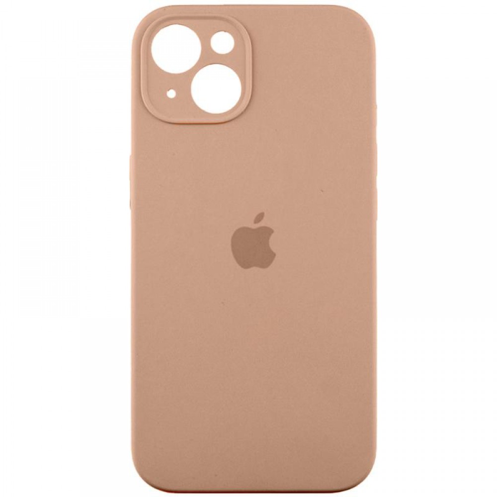 Чохол Silicone Case Full Camera Protective (AA) для Apple iPhone 14 (6.1") Бежевий / Desert Gold