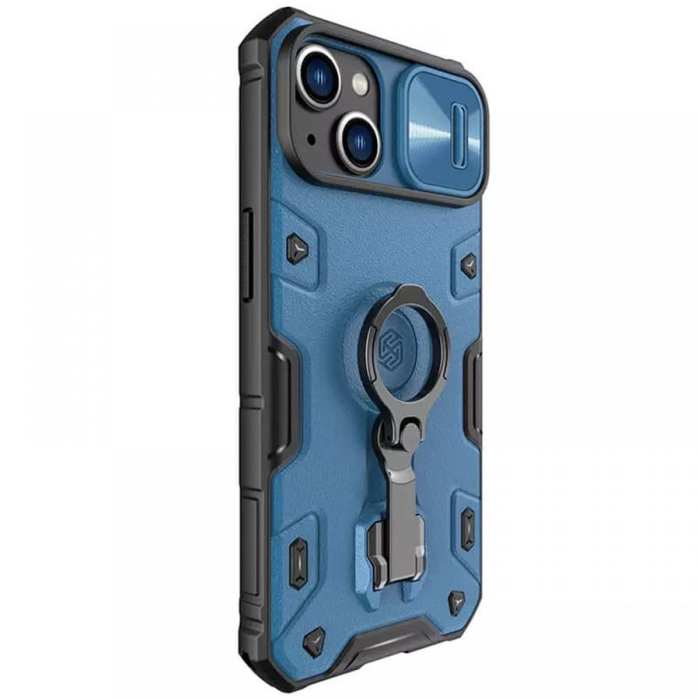 TPU+PC чехол Nillkin CamShield Armor Pro no logo (шторка на камеру) для Apple iPhone 14 / 13 (6.1")
