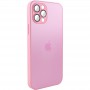 Чохол TPU+Glass Sapphire matte case для Apple iPhone 14 Pro (6.1") Chanel Pink