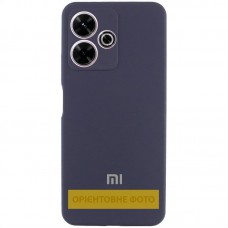 Чохол Silicone Cover Lakshmi Full Camera (AA) with logo для Xiaomi Redmi Note 13 4G Синій / Midnight Blue