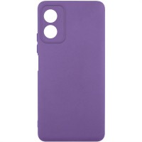 Чохол TPU GETMAN Liquid Silk Full Camera для Motorola Moto G04 / E14 Фіолетовий / Amethyst