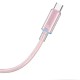 Дата кабель USAMS US-SJ660 Type-C to Type-C PD100W Cloud Series (1.2m) Pink
