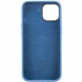 Чохол Silicone Case Metal Buttons (AA) для Apple iPhone 12 Pro / 12 (6.1") Синій / Blue Jay