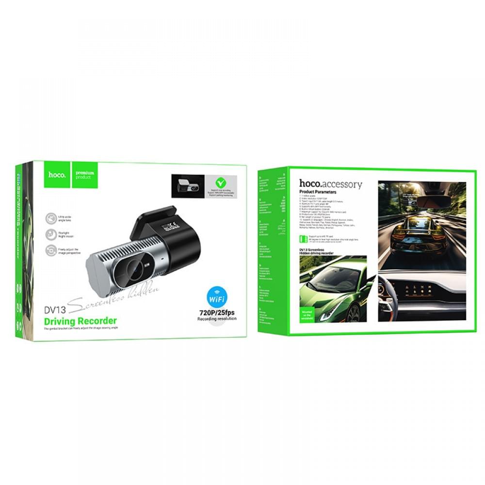 Відеореєстратор Hoco DV13 Screenless (720P) Iron gray