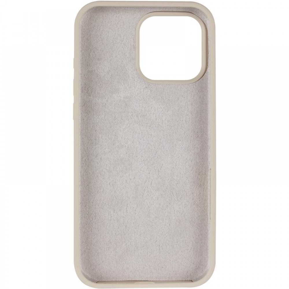 Чохол Silicone Case Full Protective (AA) для Apple iPhone 14 Pro (6.1") Бежевий / Antique White