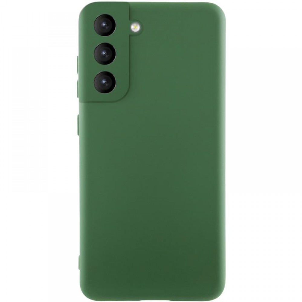 Чохол Silicone Cover Ummi Lakshmi Full Camera (AA) для Samsung Galaxy S21 FE Зелений / Dark green
