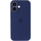 Чохол Silicone Case Full Camera Protective (AA) для Apple iPhone 16 (6.1") Синій / Deep navy