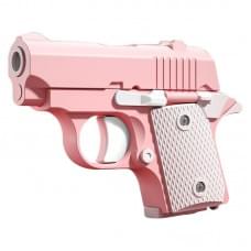 Дитячий іграшковий пістолет-антистрес Pink / White