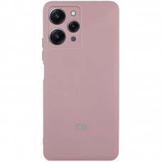 Чохол Silicone Cover Lakshmi Full Camera (AA) with logo для Xiaomi Redmi 12 Рожевий / Pink Sand