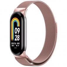Ремінець Milanese Loop New Design для Xiaomi Mi Band 8/9/10 Rose Pink