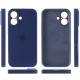 Чохол Silicone Case Full Camera Protective (AA) для Apple iPhone 16 (6.1") Синій / Deep navy