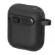 Футляр Frosted для навушників Airpods 1/2 Black