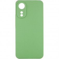 Чохол Silicone Cover Lakshmi Full Camera (AAA) для Oppo A78 4G М'ятний / Mint