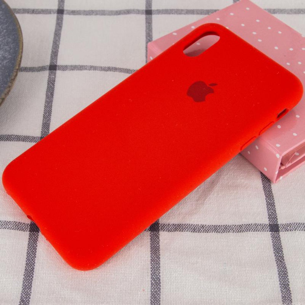 Чохол Silicone Case Full Protective (AA) для Apple iPhone XS Max (6.5") Червоний / Red