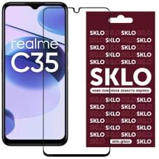Защитное стекло SKLO 3D для Realme C35