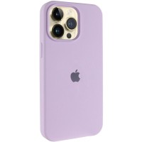 Чохол Silicone Case (AA) Logo with MagSafe для Apple iPhone 14 Pro Max (6.7") Бузковий / Lilac