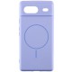 Чохол Silicone Cover Lakshmi Full Camera (AA) with MagFit для Google Pixel 8a Бузковий / Dasheen