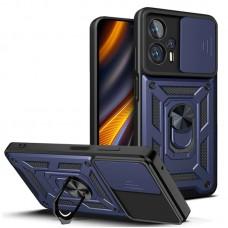 Ударостійкий чохол Camshield Serge Ring для Xiaomi Poco X4 GT Синій