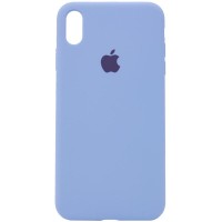 Чохол Silicone Case Full Protective (AA) для Apple iPhone X / XS (5.8") Блакитний / Lilac Blue