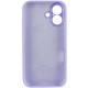 Чохол Silicone Case Full Camera Protective (AA) для Apple iPhone 16 (6.1") Бузковий / Dasheen