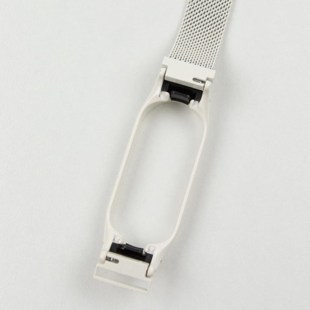 Ремінець Milanese Loop Design для Xiaomi Mi Band 7 White