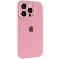 Чохол Silicone Case Full Camera Protective (AA) для Apple iPhone 14 Pro Max (6.7") Рожевий / Light pink