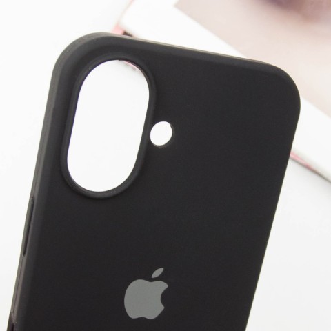Чохол Silicone Case Full Protective (AA) для Apple iPhone 16 Plus (6.7") Чорний / Black