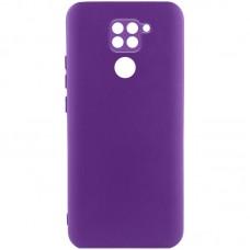 Чохол TPU GETMAN Liquid Silk Full Camera для Xiaomi Redmi Note 9 / Redmi 10X Фіолетовий / Purple