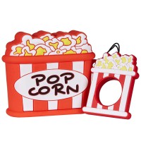 Силіконовий футляр Food для навушників AirPods 3 + кільце Поп-корн