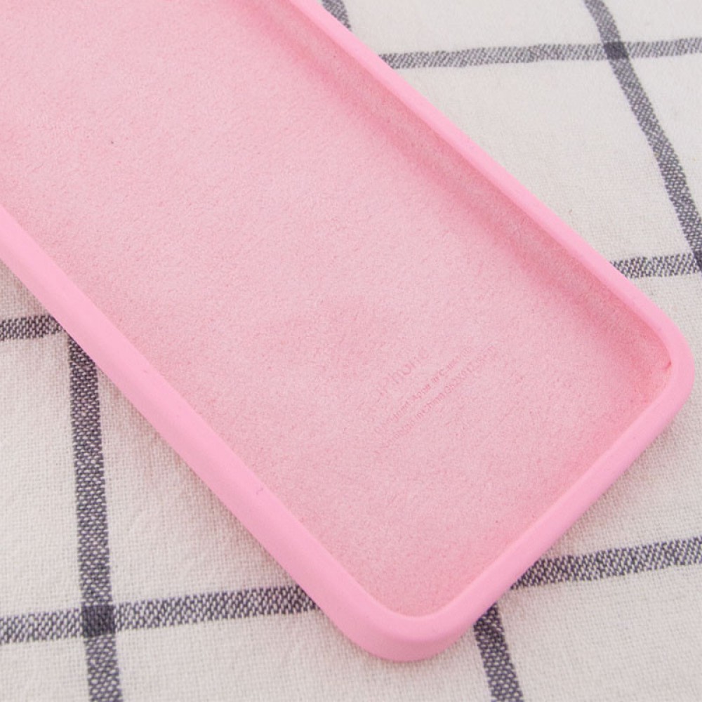 Чохол Silicone Case Square Full Camera Protective (AA) для Apple iPhone 11 Pro (5.8") Рожевий / Light pink
