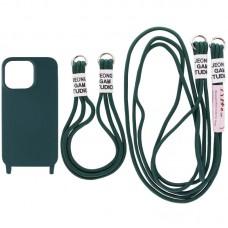Чохол TPU two straps California для Apple iPhone 12 Pro / 12 (6.1") Зелений / Forest green