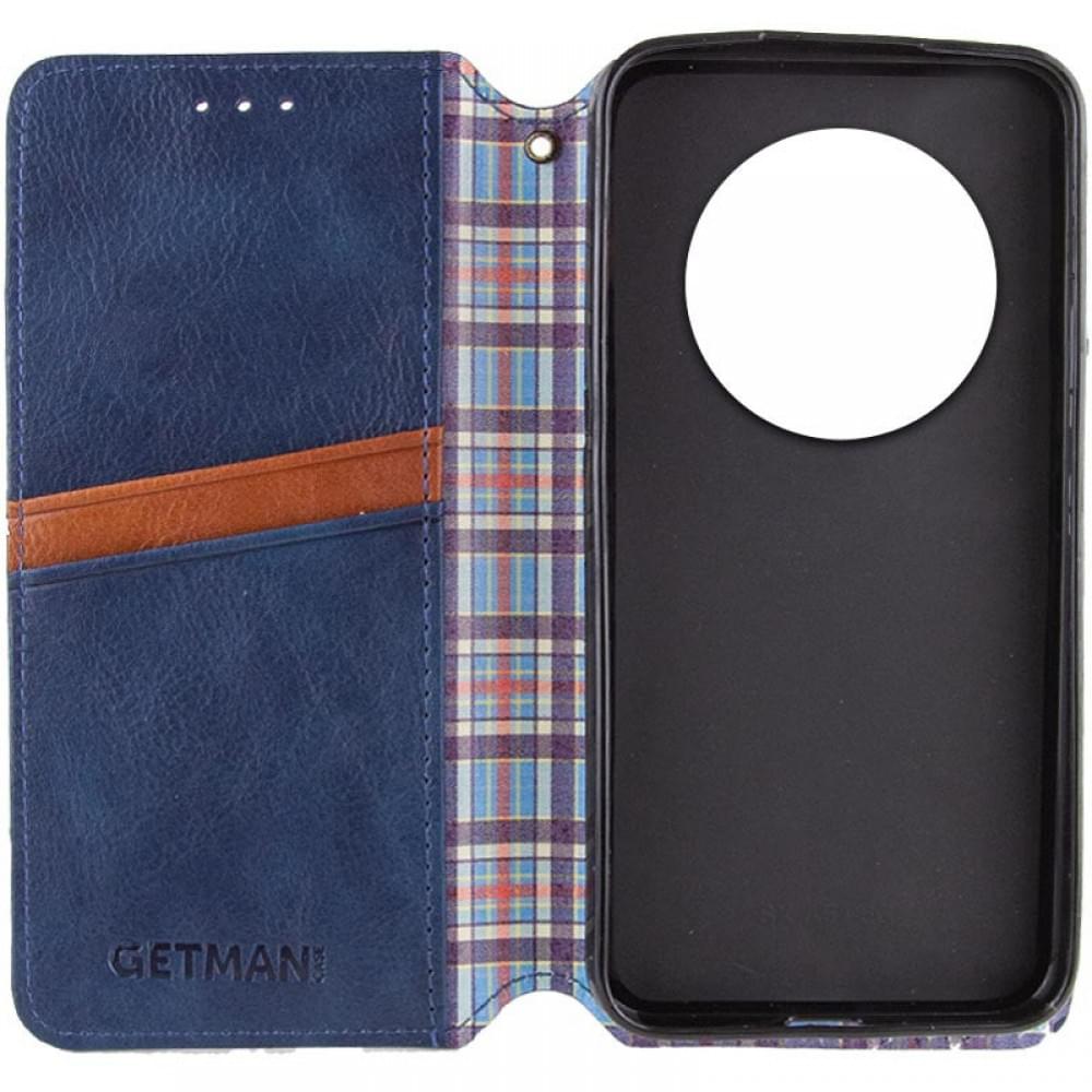 Шкіряний чохол книжка GETMAN Cubic (PU) для Xiaomi Redmi 14C / Poco C75 Синій