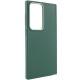 TPU чохол Bonbon Metal Style для Samsung Galaxy S24 Ultra Зелений / Army green